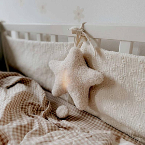 Мобиль музыкальный с подсветкой Mrs. Ertha "Star", ванильный